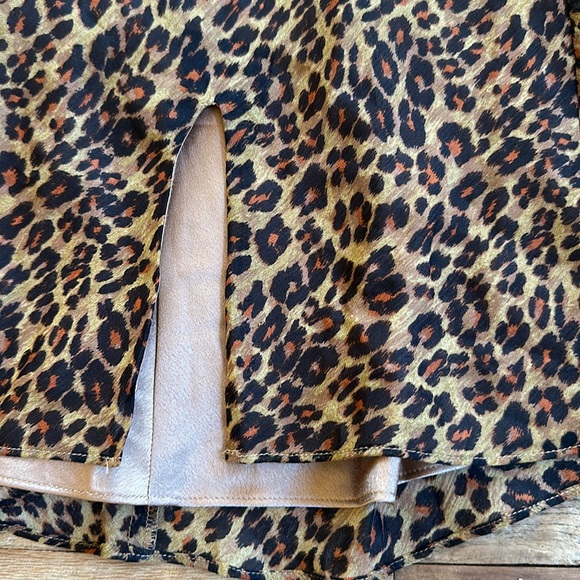 STAUD Leopard Mini Dress Sz L *NWT* - Picture 3 of 8